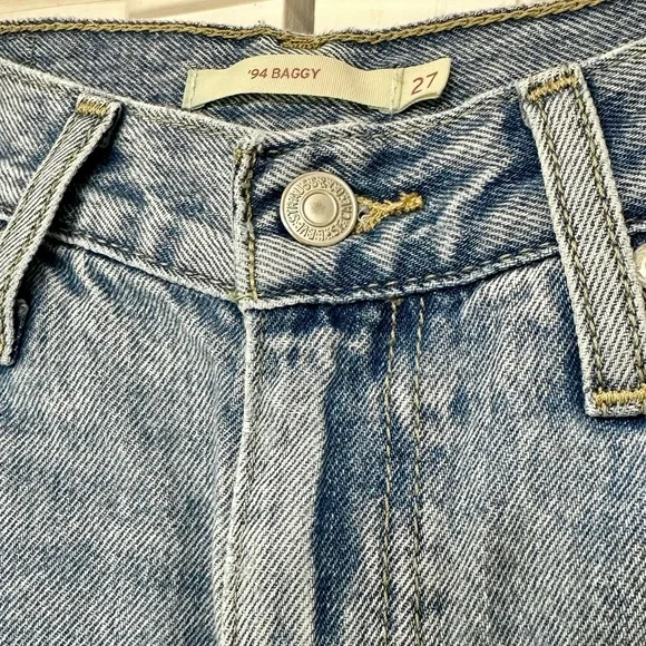 Levi’s 94 Baggy Jeans Light Wash Size 27 - Picture 5 of 10